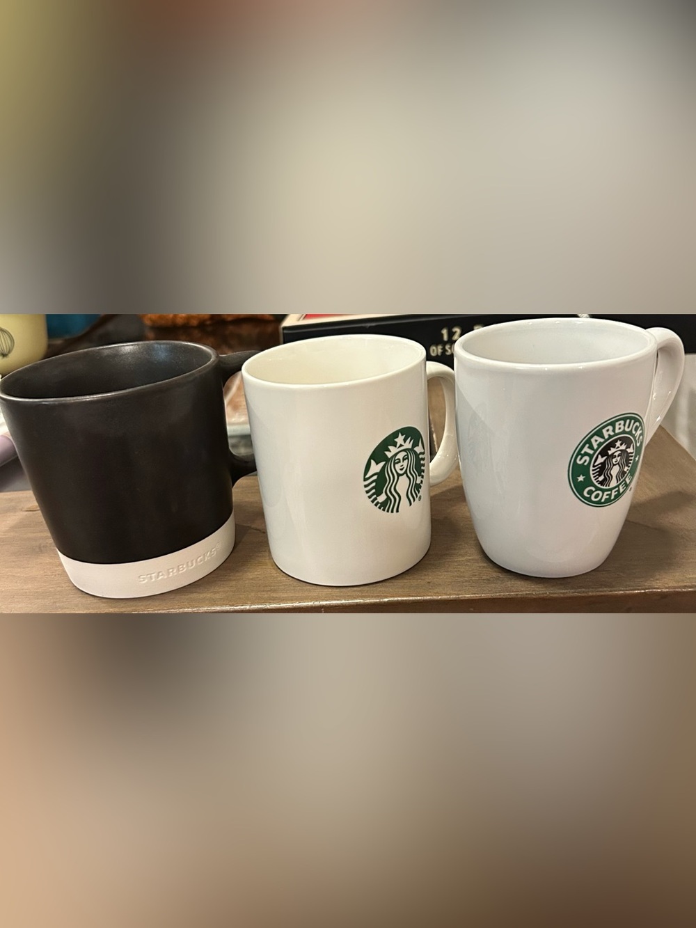 STARBUCKS Coffee Mugs, Set of 3